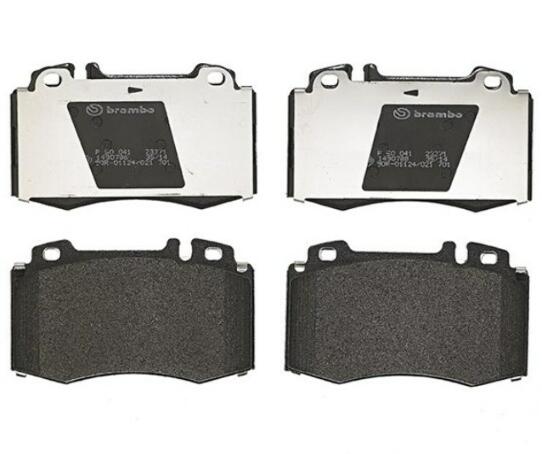 Mercedes Disc Brakes Kit -  Pads Front (Low-Metallic) 163420102041 - Brembo P50041